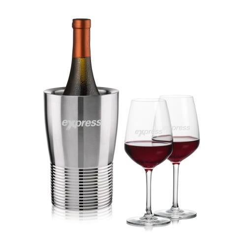 Corporate Gifts - Barware - Wine & Champagne - Wine Coolers - Genoa Wine Cooler & Mandelay Wine Set