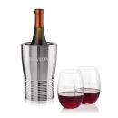 Genoa Wine Cooler & Carlita Stemless Wine Set