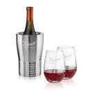 Genoa Wine Cooler & Templeton Stemless Wine Set
