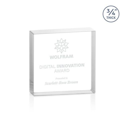 Recognition Awards - Crystal Awards - Upton Square Award - Clear