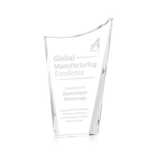 Recognition Awards - Crystal Awards - Burnett Award - Clear