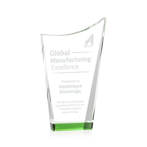 Recognition Awards - Crystal Awards - Burnett Award - Green