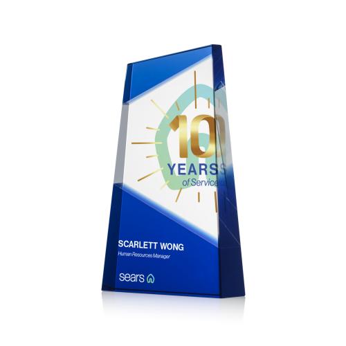 Recognition Awards - Crystal Awards - Amstel VividPrint&trade; Award - Blue