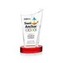 Burnett VividPrint&trade; Award on Alberton Base - Red