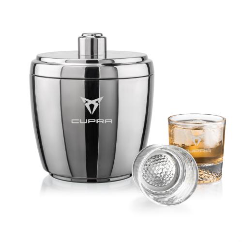 Corporate Gifts - Barware - Barware Gift Sets - Pescara Ice Bucket & Fairway On-the-Rocks Set