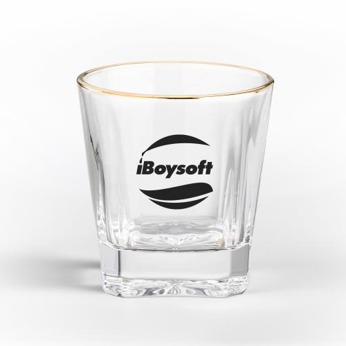 Corporate Gifts - Barware - On the Rocks Tumblers & Glasses - Santana Gold Rim OTR - Imprinted