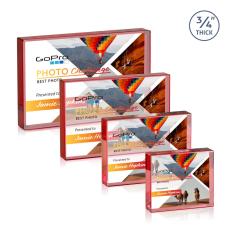 Verona VividPrint Paperweight - Red - Recognition Awards