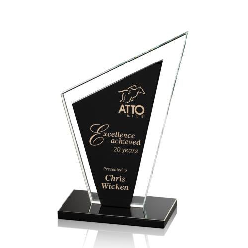 Recognition Awards - Crystal Awards - Milton Award - Black