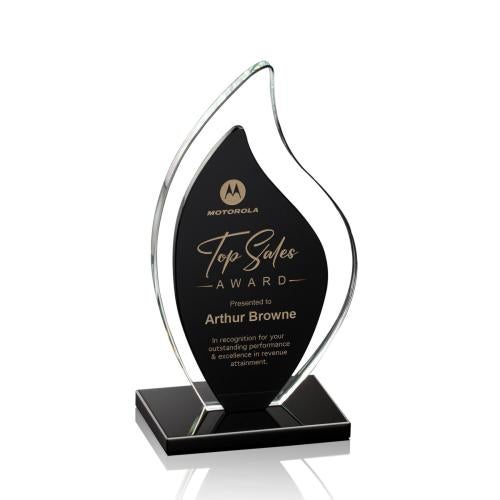 Recognition Awards - Crystal Awards - Flamingo Award - Black