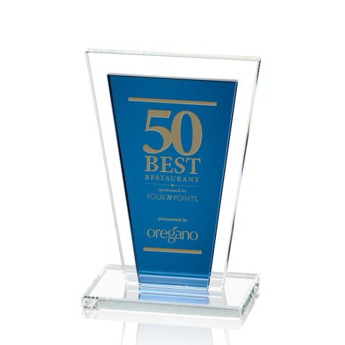 Recognition Awards - Crystal Awards - Heckel Award - Blue