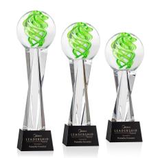 Vortex Award on Grafton Base - Black - Glass Awards