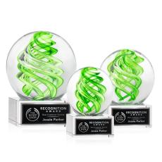 Vortex Award on Hancock Base - Clear - Glass Awards