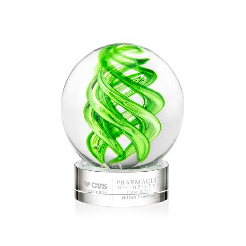 Recognition Awards - Glass Awards - Vortex Award on Stanrrich Base - Clear