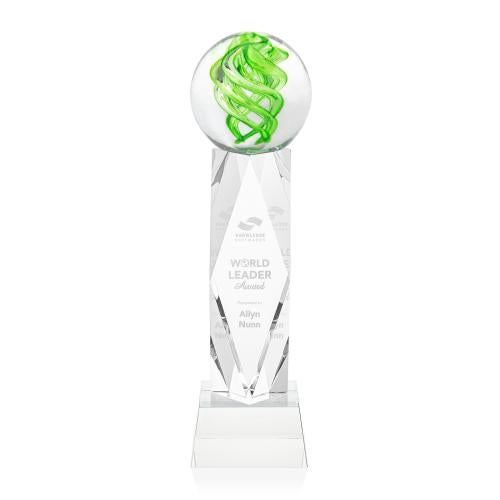 Recognition Awards - Glass Awards - Vortex Award on Toscana Base - Clear