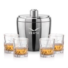 Pescara Ice Bucket & Newport On-the-Rocks Set - Barware Gift Sets