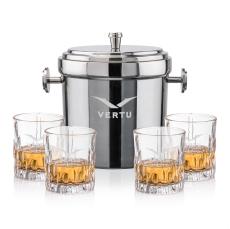 Milano Ice Bucket & Newport On-the-Rocks Set - Barware Gift Sets