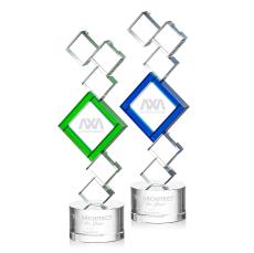 Buckingham Award - Deep Etch - Blue Crystal Awards