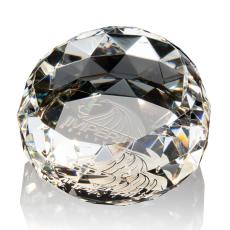 Gem Cut Paperweight - Crystal Paperweights