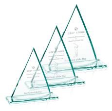 Curved Oxford Award - Jade - Jade Glass Awards