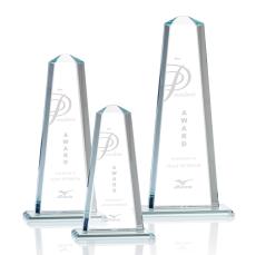 Pinnacle Award - Clear - Crystal Pillar Awards