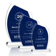 Valentia Award - Blue - Crystal Awards