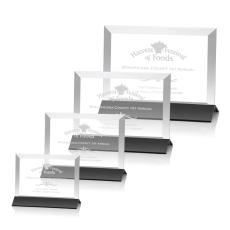 Rainsworth Award - Black/Horizontal - Colored Crystal Awards