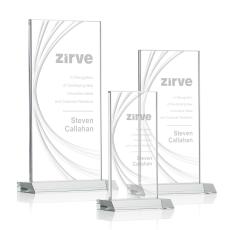 Hawkins Liquid Crystal Award - Clear - Rectangle Awards