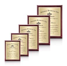 Oakleigh/TexEtch Plaque - Rosewood Finish - Retirement Plaques