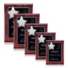 Hollister Plaque - Rosewood/Chrome - Retirement Plaques