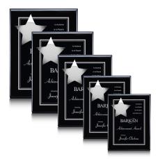 Hollister Plaque - Black/Chrome - Ornamental Plaque