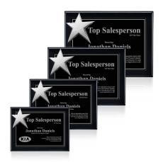 Rising Star - Black/Chrome - Ornamental Plaque