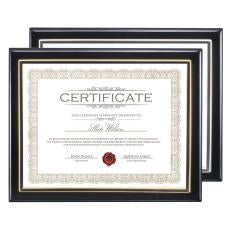 Oakleigh Certificate Holder - Black - Certificate Frames