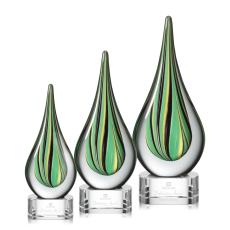 Aquilon Award - Clear Base - Art Glass Awards