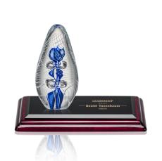 Galactica Award on Rosewood Base - Art Glass Awards