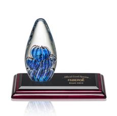 Contempo Award on Rosewood Base - Art Glass Awards