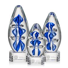 Eminence Award on Paragon Base - Clear - Art Glass Awards