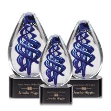 Expedia Award on Paragon Base - Black - Art Glass Awards