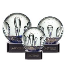Serendipity Award on Paragon Base - Black - Art Glass Awards