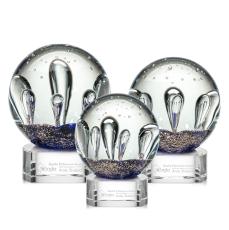 Serendipity Award on Paragon Base - Clear - Art Glass Awards