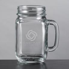 Roswell Drinking Jar - Deep Etch - Beer Steins and Pilsners