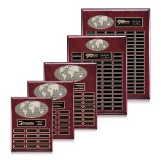 World (Vert) Perpetual - Rosewood Finish - Retirement Plaques