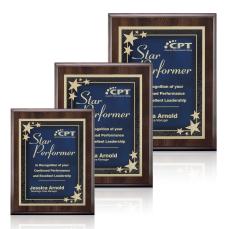 Farnsworth/Starburst - Cherry/Blue - Retirement Plaques