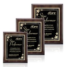 Farnsworth/Starburst - Cherry/Black - Retirement Plaques