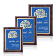 Farnsworth/Simplicity - Cherry/Blue - Retirement Plaques