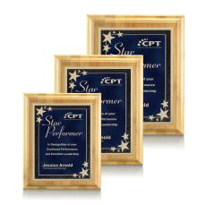 Bamboo/Starburst - Blue - Retirement Plaques