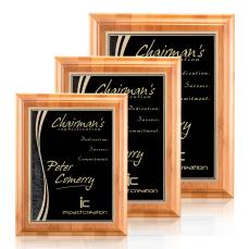 Bamboo/Finch Plaque - Black - Sustainable Awards