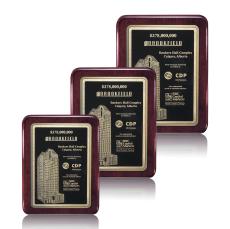 Sydenham/Calvert - Rosewood Finish - Retirement Plaques