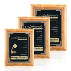 Bamboo/Cardinal Plaque - Black - Sustainable Awards
