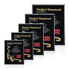 Oakleigh Plaque - Black - Plaque Awards