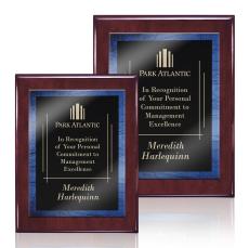 Oakleigh/Caprice Plaque - Rosewood/Blue  - Retirement Plaques